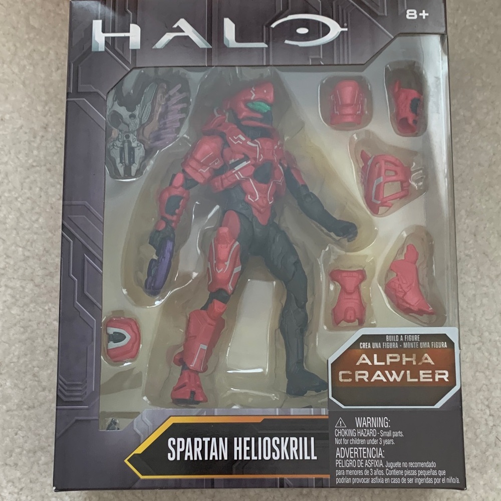 Mattel Halo Spartan Helioskrill Red Armor Set alpha crawler